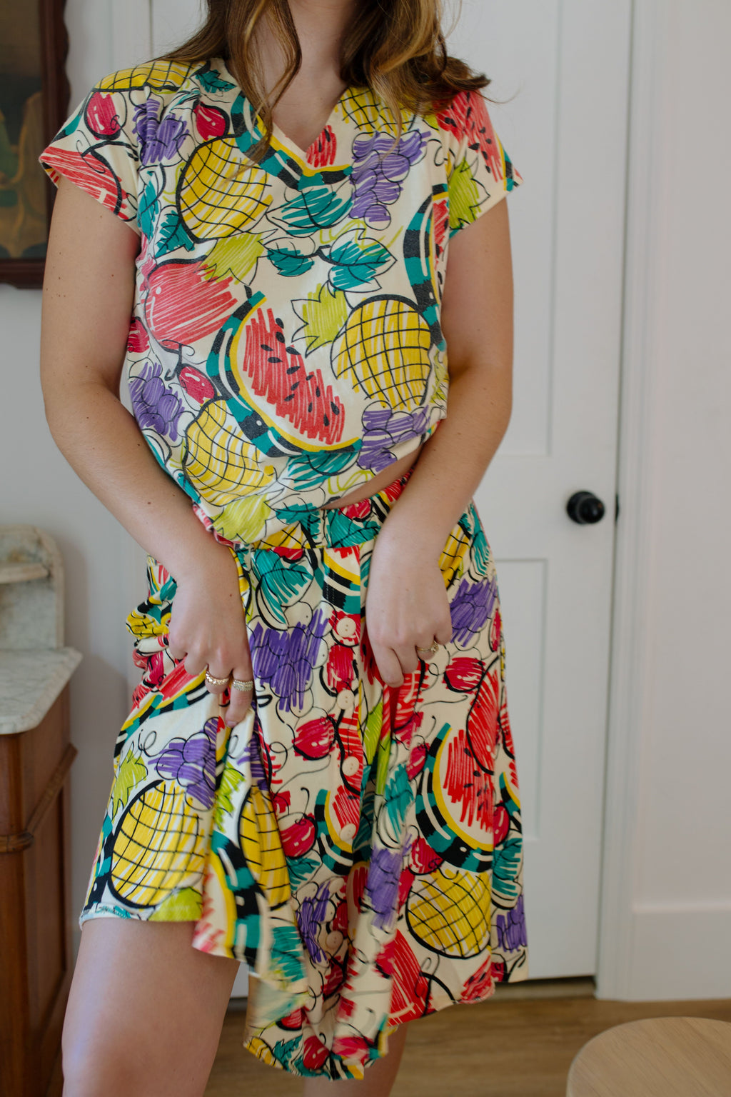 1980s Cotton Fruit Set