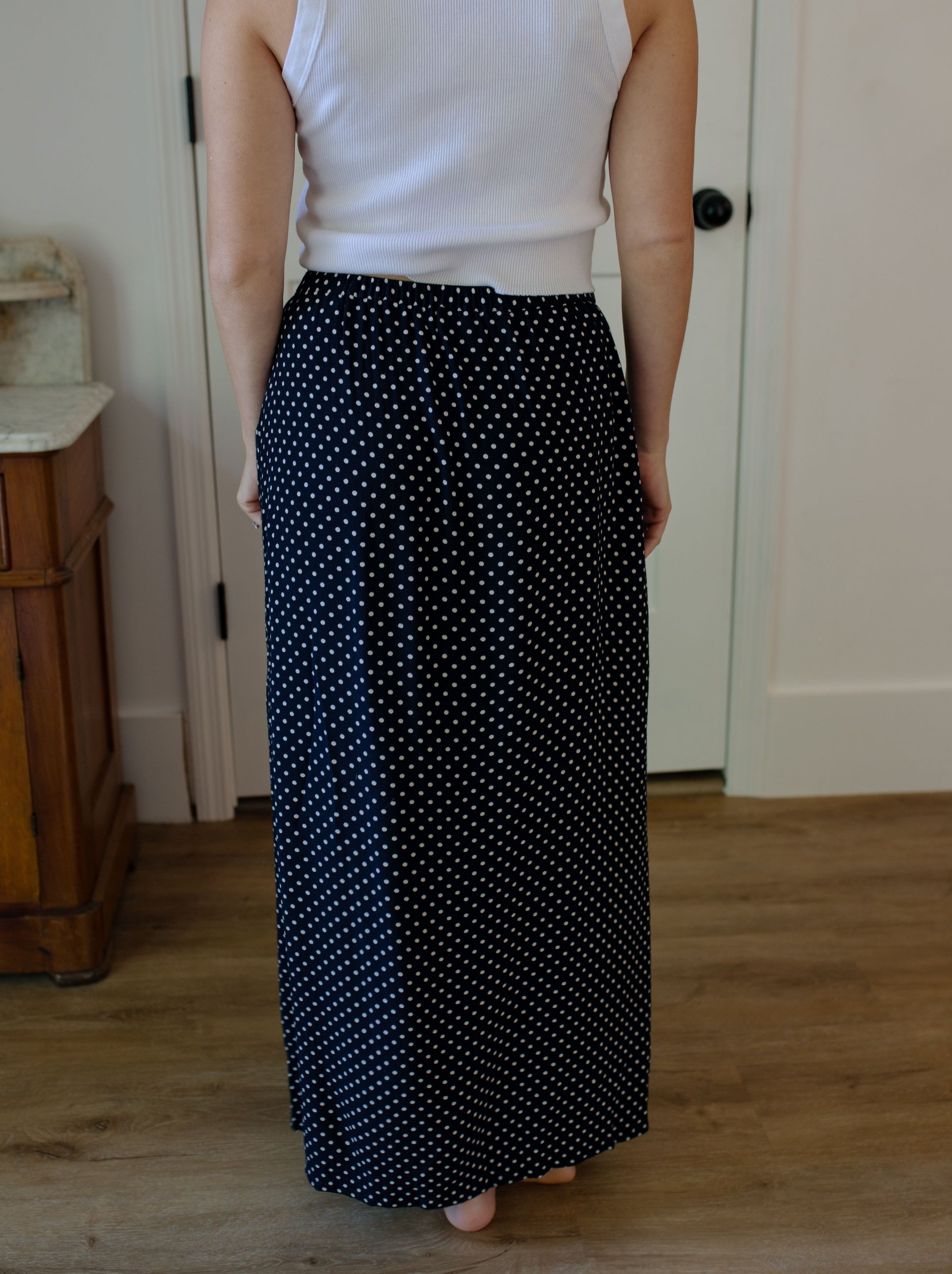 Vintage Button Down Midi Skirt