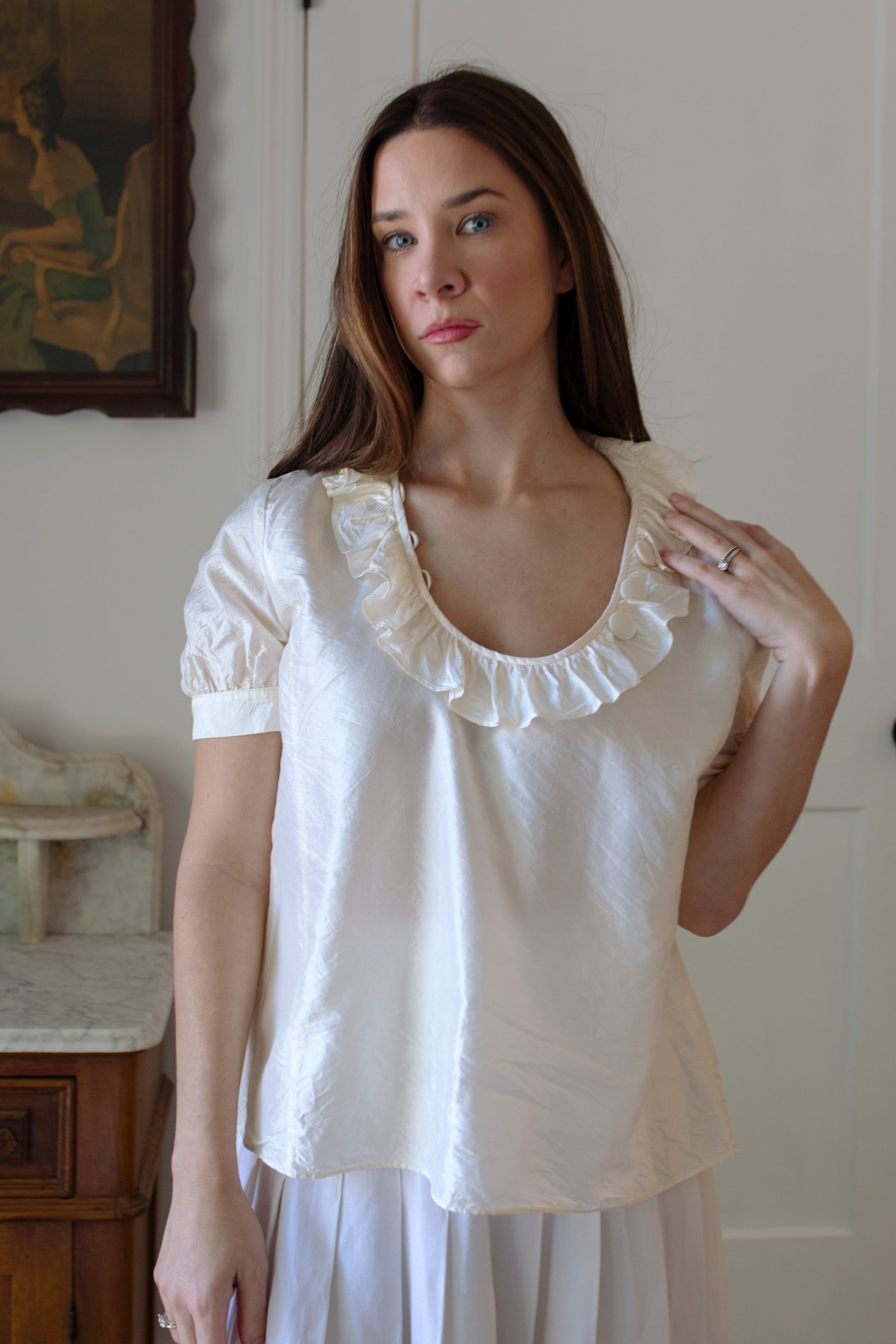 Vintage J Crew Silk Blouse