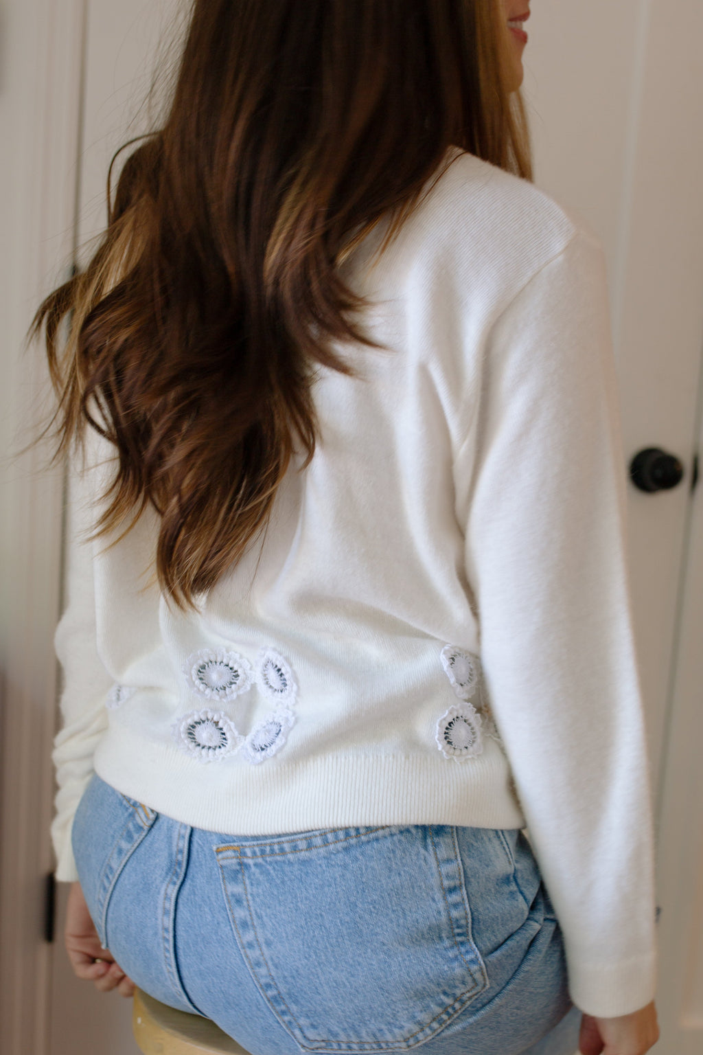 1960s White Cardigan