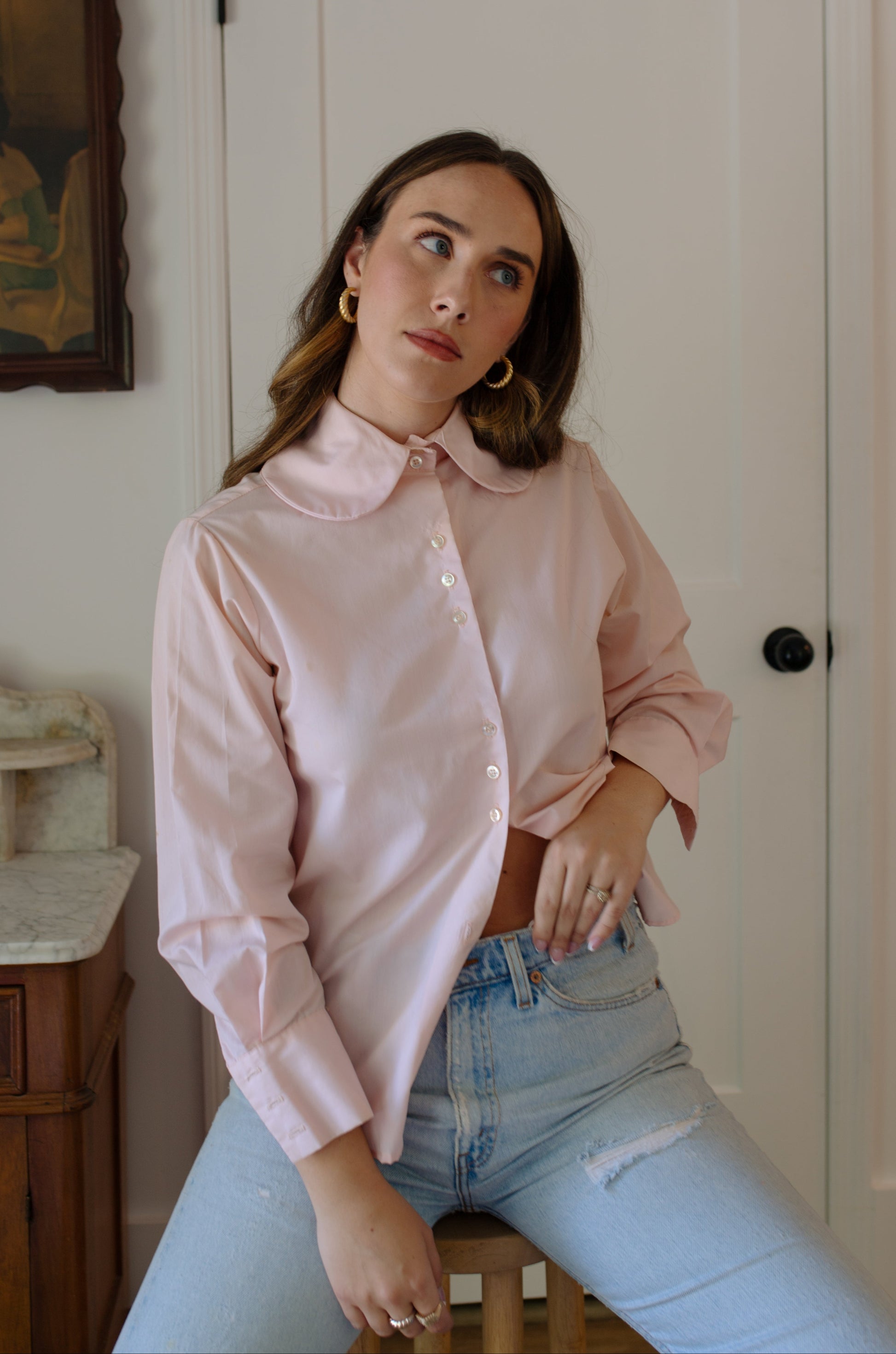 1960s Peter Pan Blouse