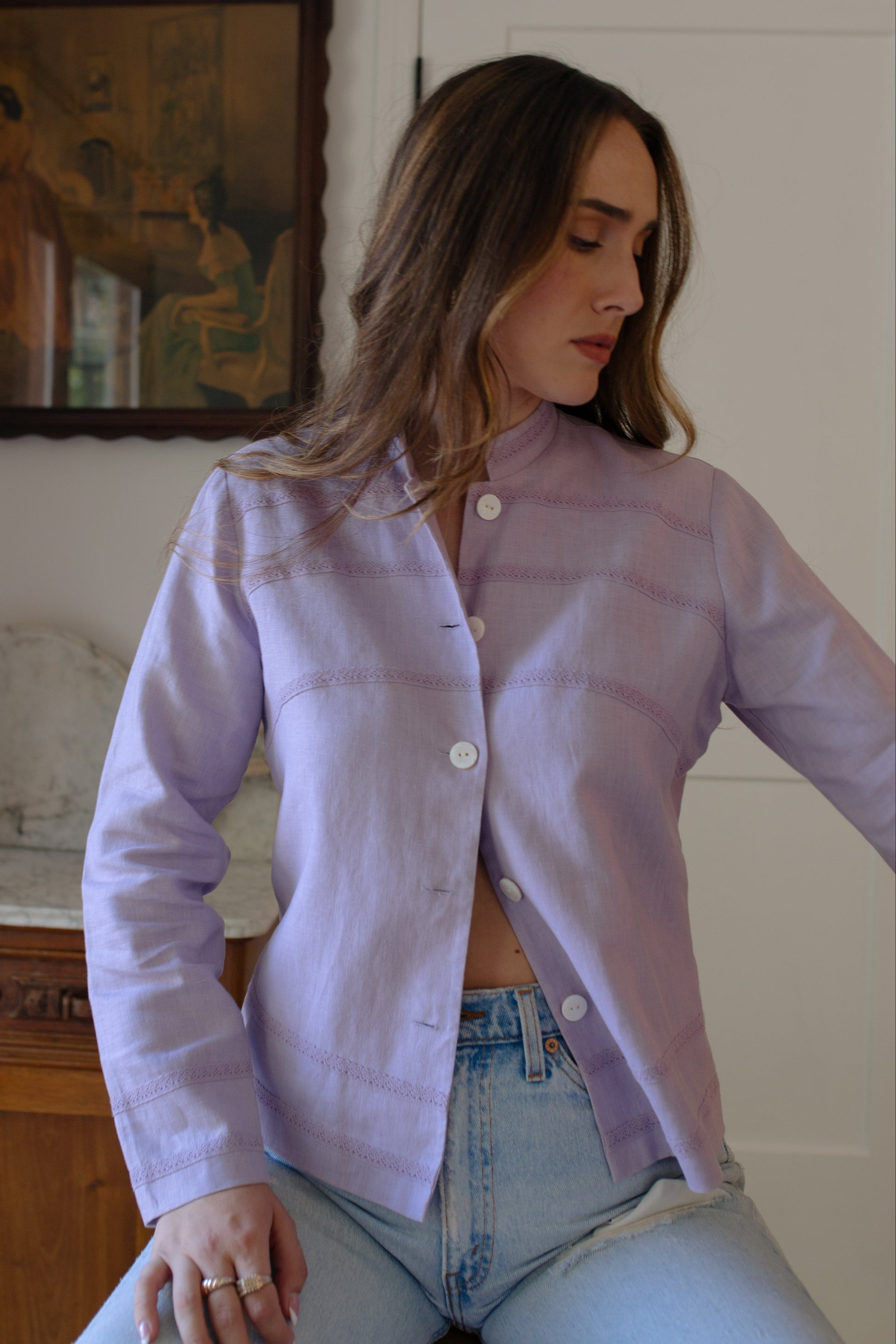 Vintage Linen Lightweight Jacket