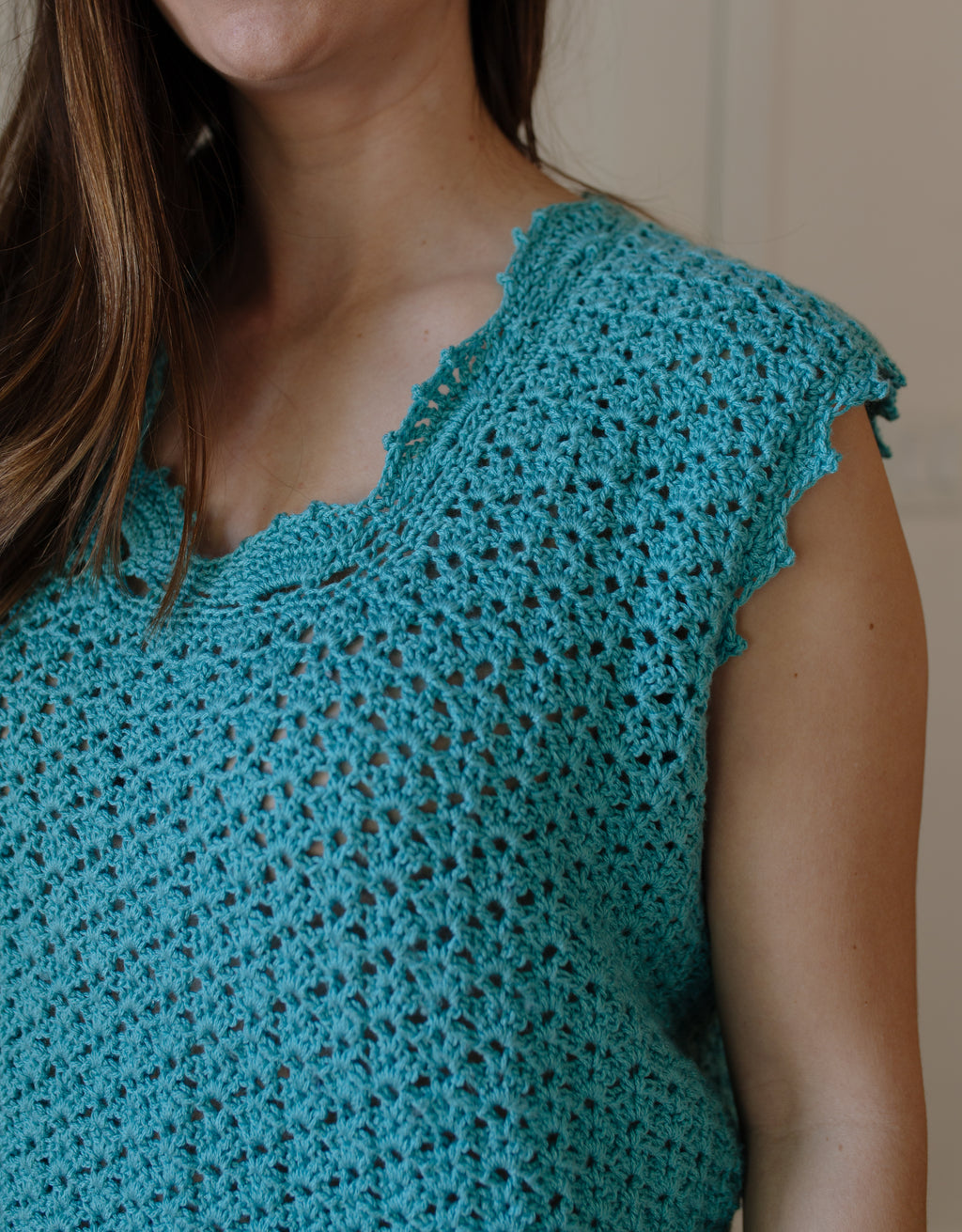 Vintage Hand Crocheted Vest