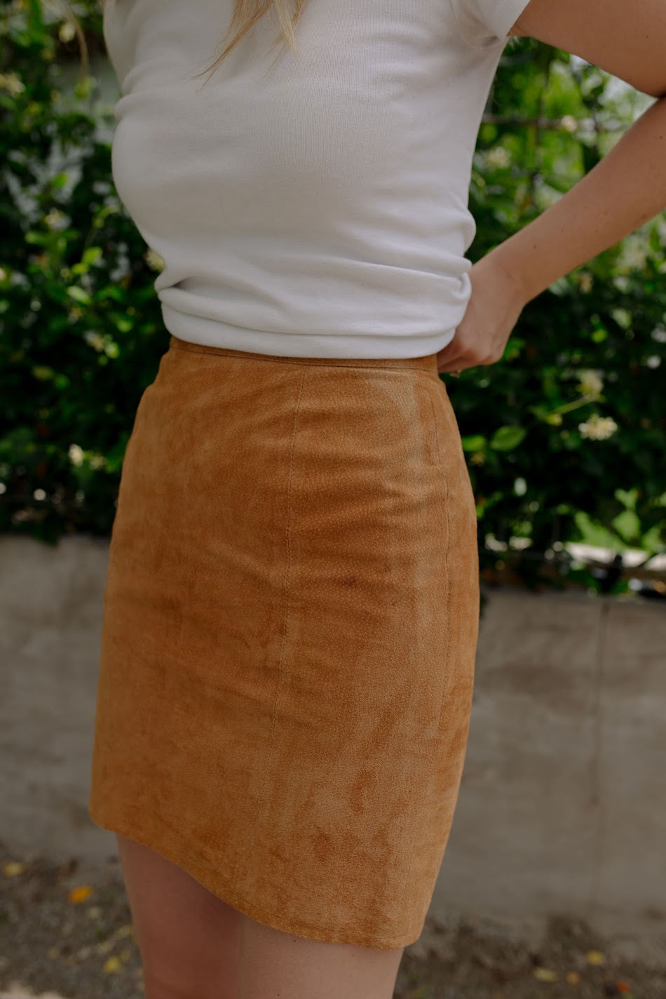 1980s Genuine Leather Mini Skirt