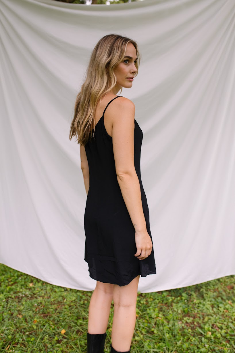 1990s Black Mini Dress