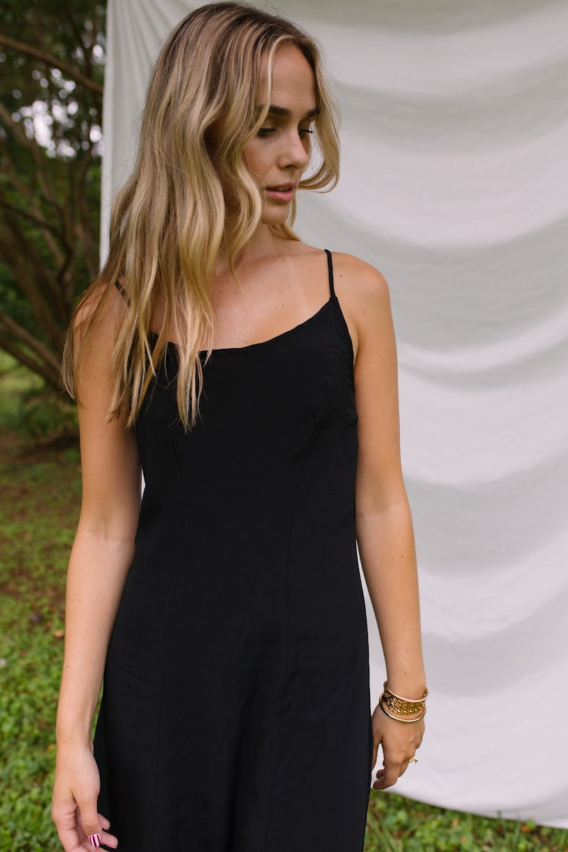 1990s Black Mini Dress