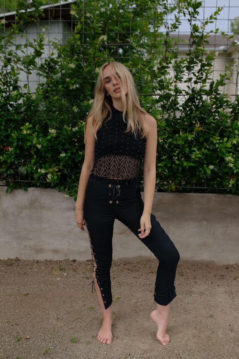 1980s Bohemian Western Beaded Set