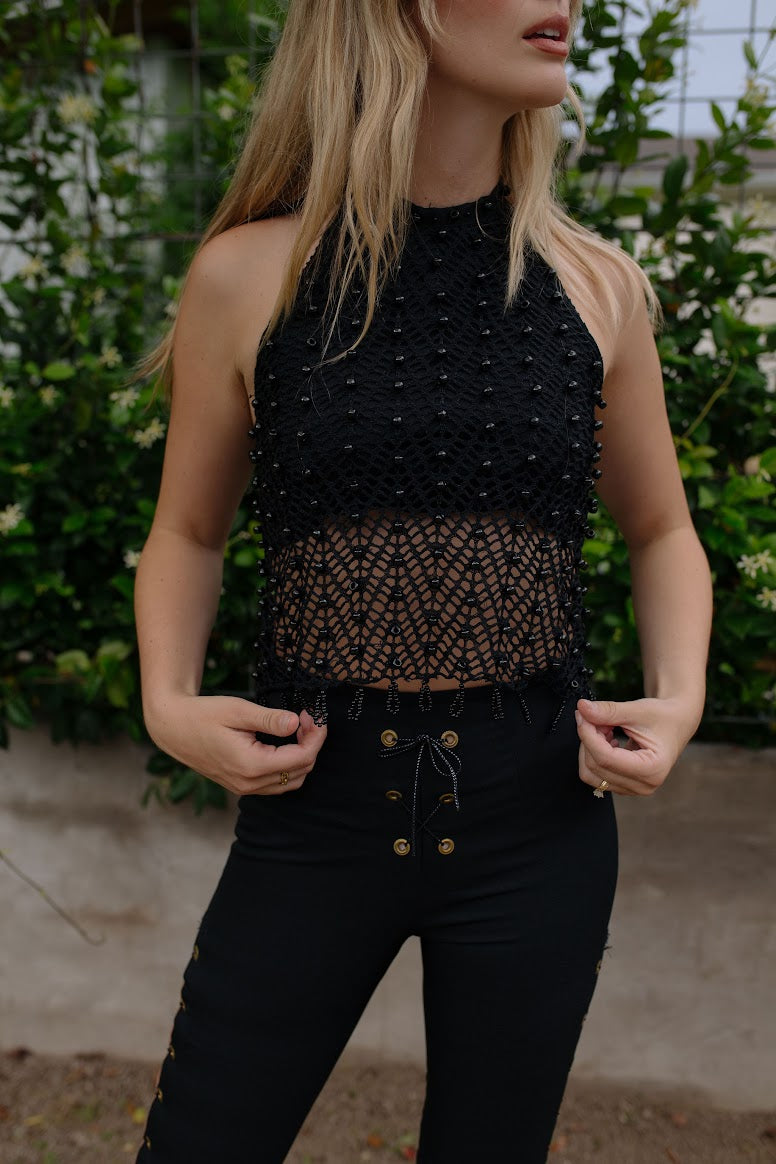1980s Bohemian Western Beaded Set