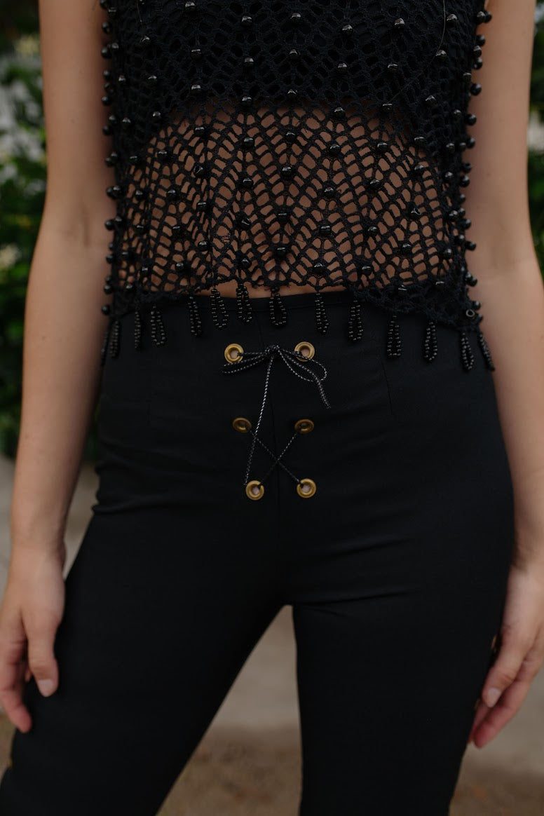 1980s Bohemian Western Beaded Set