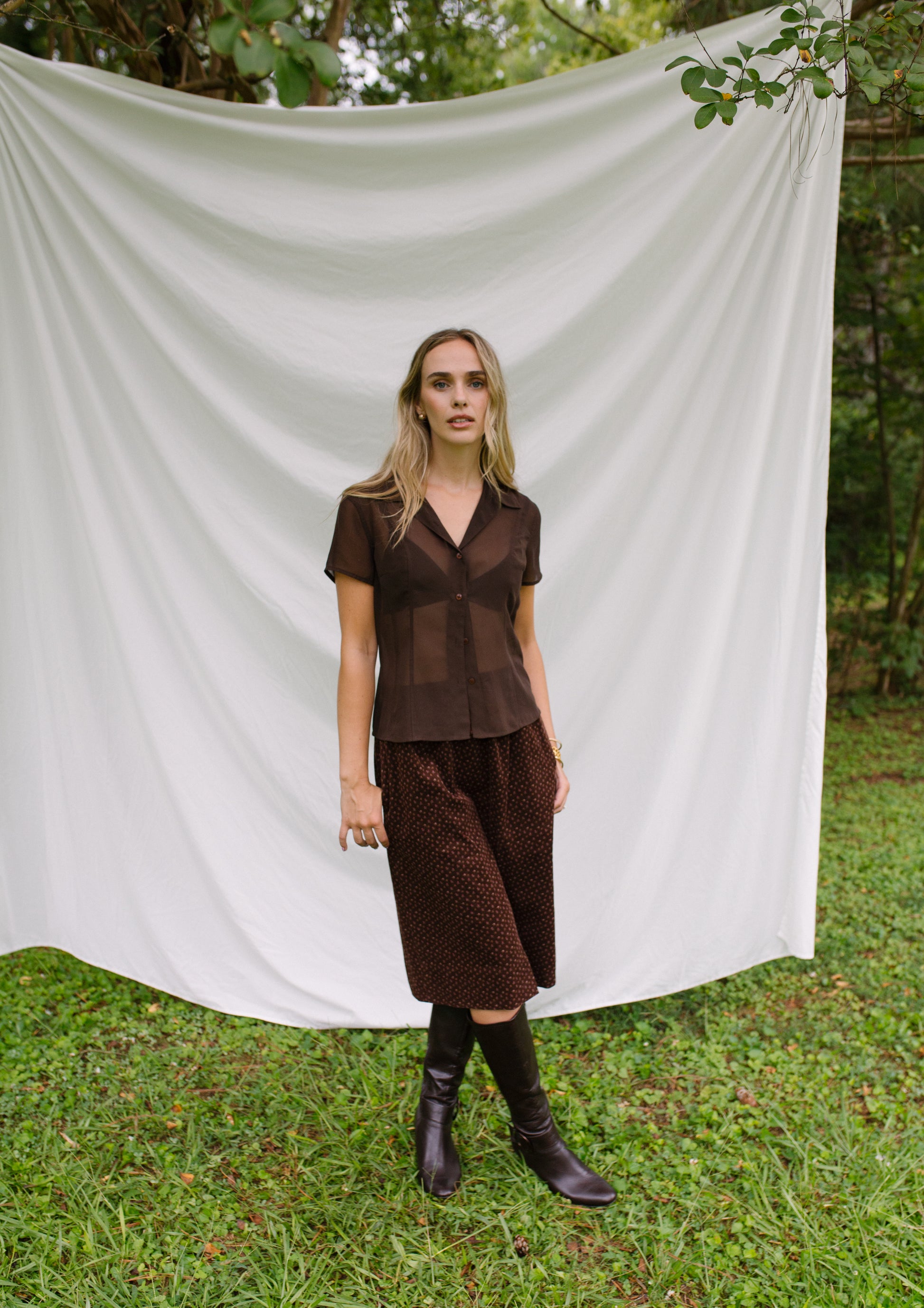 1960s Handmade Corduroy Skirt