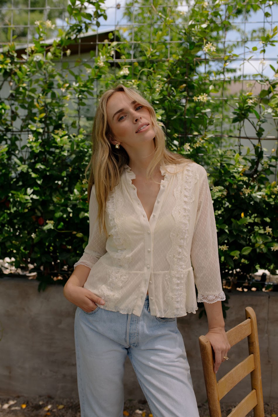 Vintage Lace Prairie Blouse