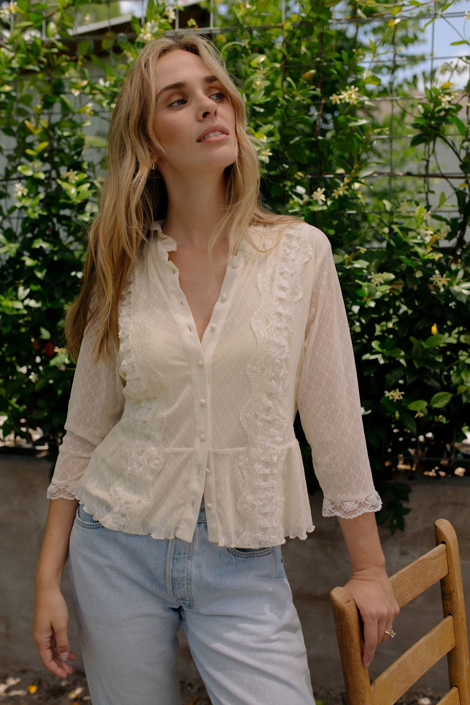 Vintage Lace Prairie Blouse