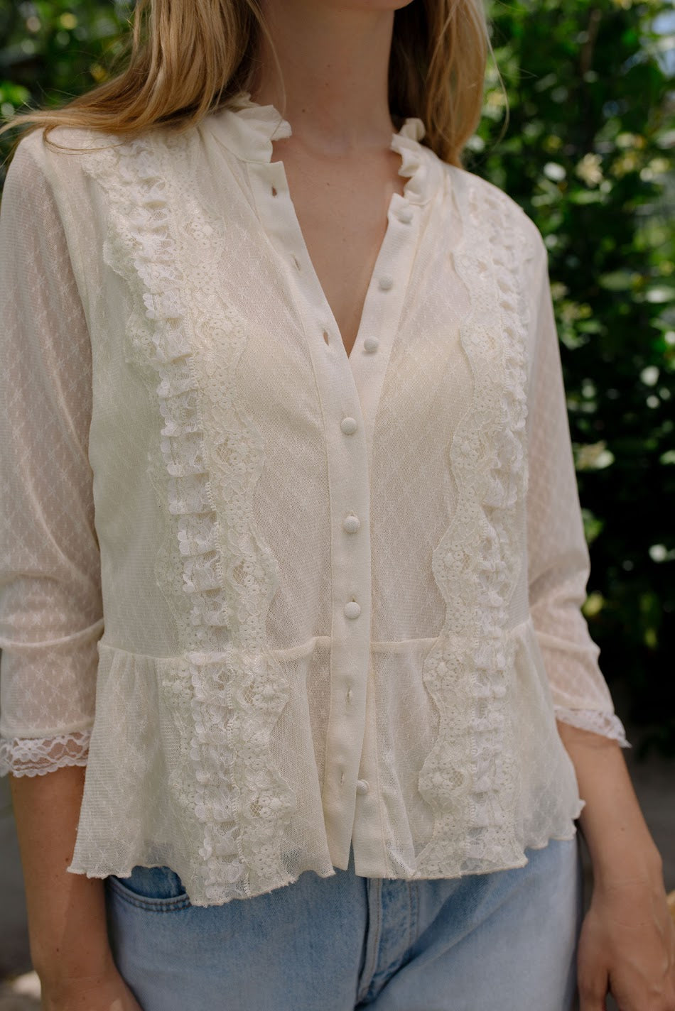 Vintage Lace Prairie Blouse