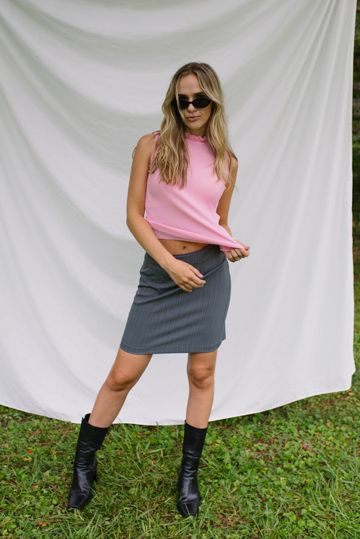 Vintage Tailored Mini Skirt