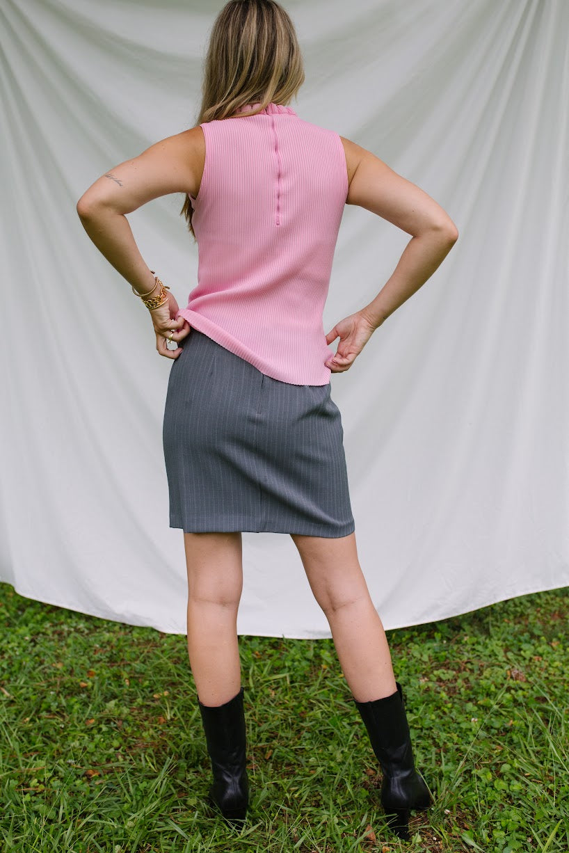 Vintage Tailored Mini Skirt