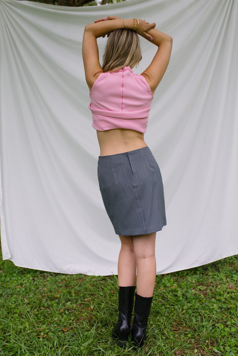 Vintage Tailored Mini Skirt