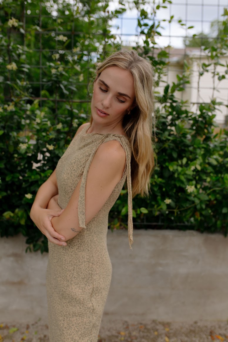 Vintage Asymmetrical Midi Dress