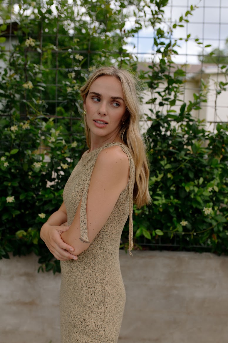 Vintage Asymmetrical Midi Dress